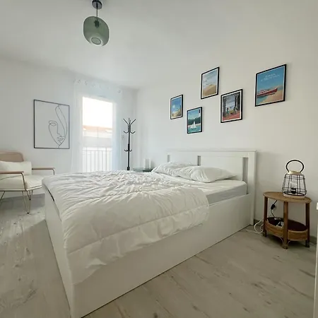 Centre Arcachon, Proche Plage, 6 Couchages, Balcon, Parking, Wifi Inclus - Fr-1-474-258 דירה ארסשון