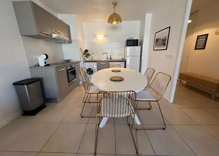 Daire Centre Arcachon, Proche Plage, 6 Couchages, Balcon, Parking, Wifi Inclus - Fr-1-474-258