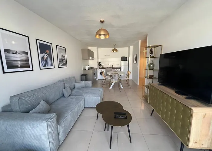 Daire Centre Arcachon, Proche Plage, 6 Couchages, Balcon, Parking, Wifi Inclus - Fr-1-474-258