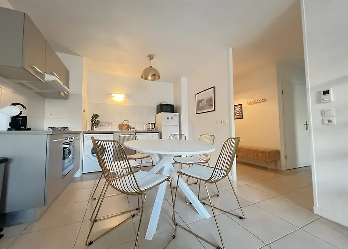 Daire Centre Arcachon, Proche Plage, 6 Couchages, Balcon, Parking, Wifi Inclus - Fr-1-474-258